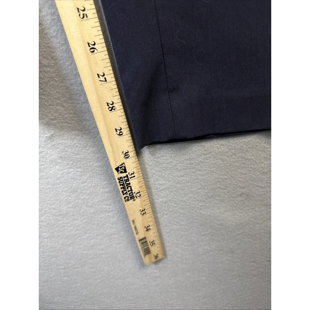 Ralph Lauren Mens Dress Pants 40x30 Navy Blue Stretch Flat Front Trousers Career